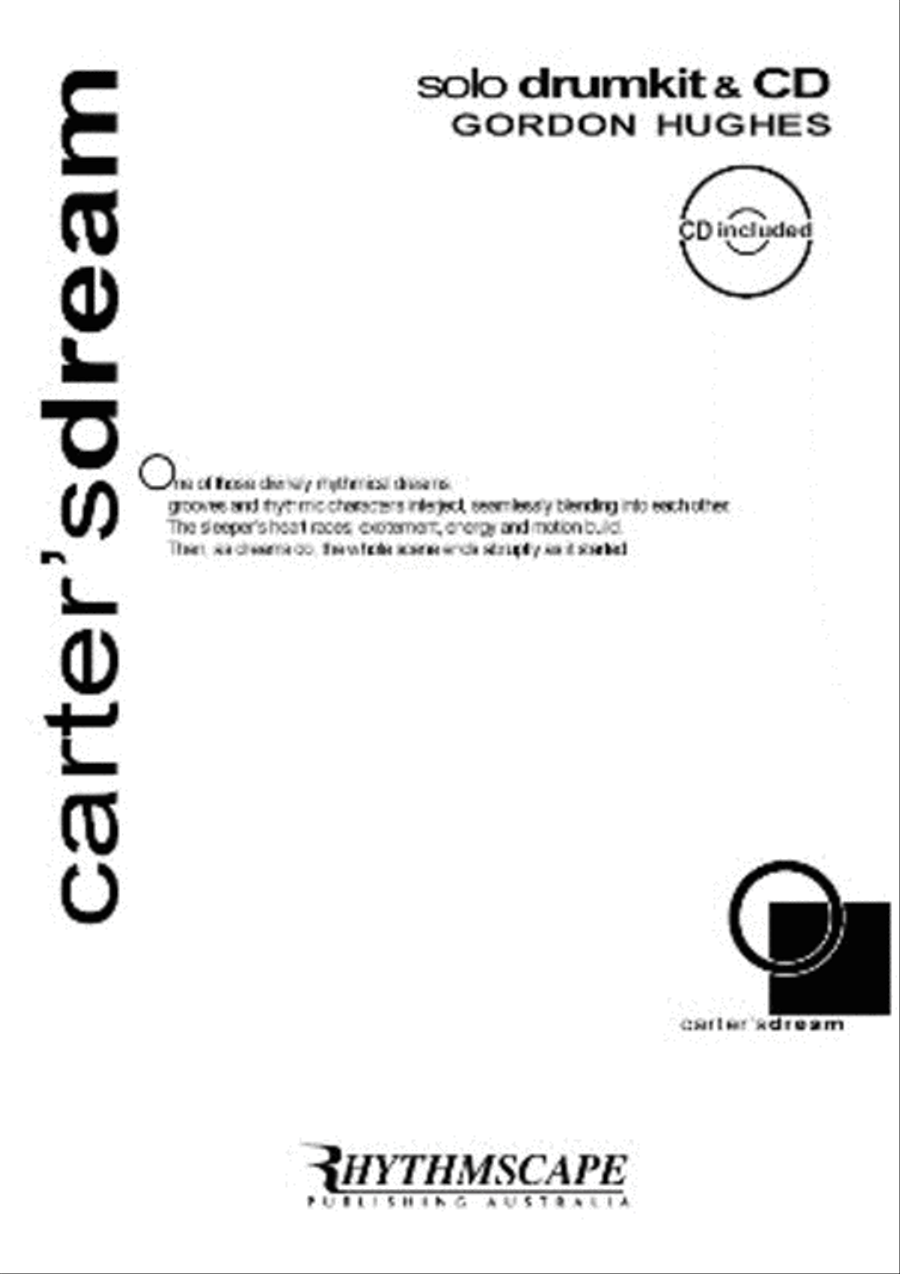 Carters Dream For Solo Drumkit Book/CD Percussion scores gallery preview page 1