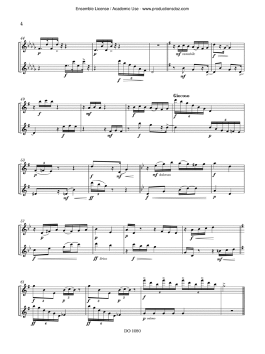 Rumba conquistadora Rumba conquistadora Flute Duet scores gallery preview page 4
