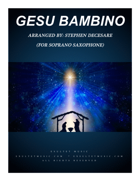 Gesu Bambino (for Soprano Saxophone and Piano) image number null