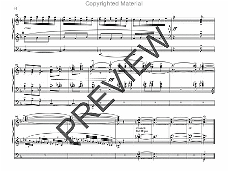 Meditation and Toccata on HYFRYDOL Organ scores gallery preview page 15