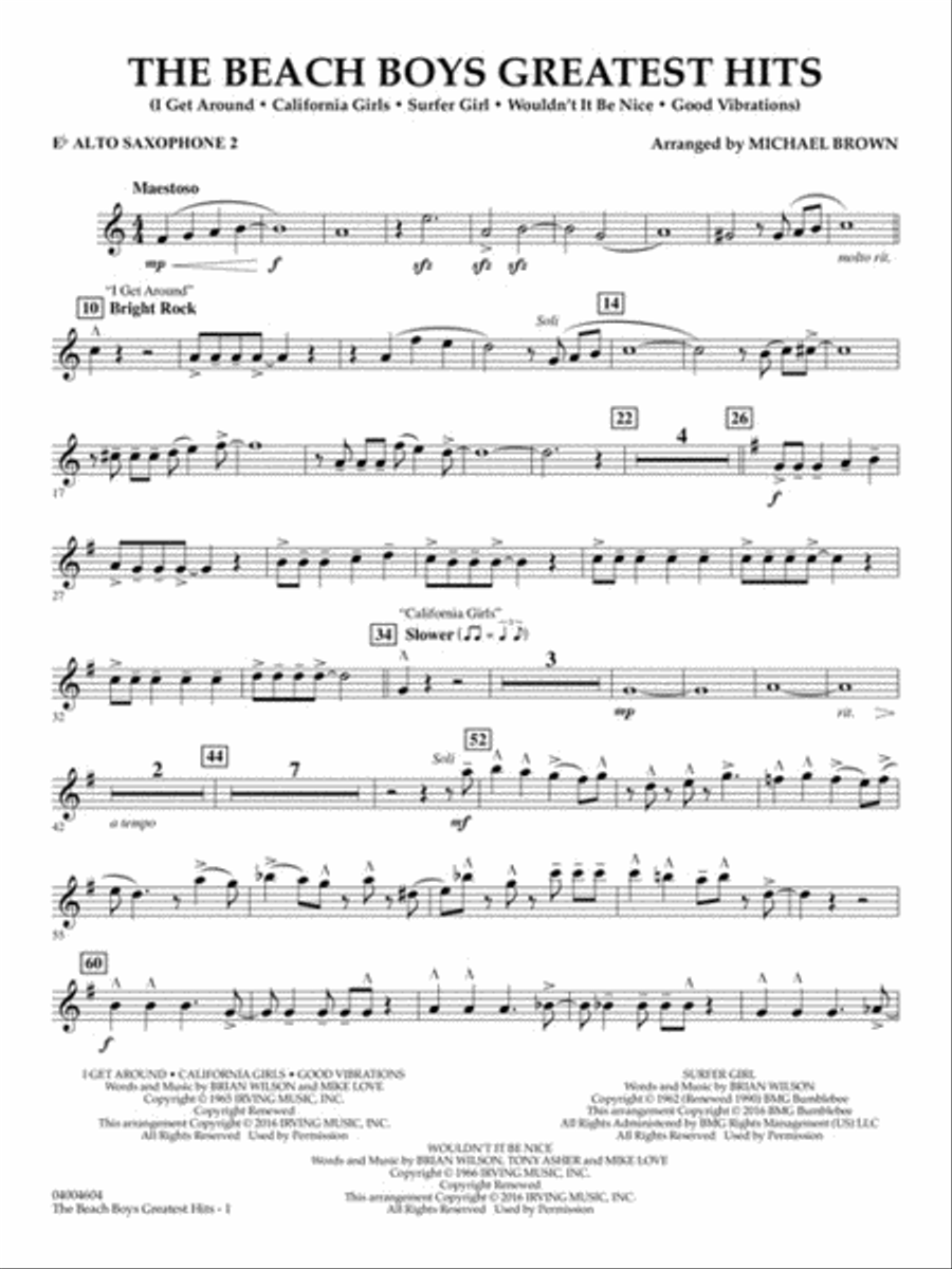 The Beach Boys Greatest Hits Concert Band scores gallery preview page 7
