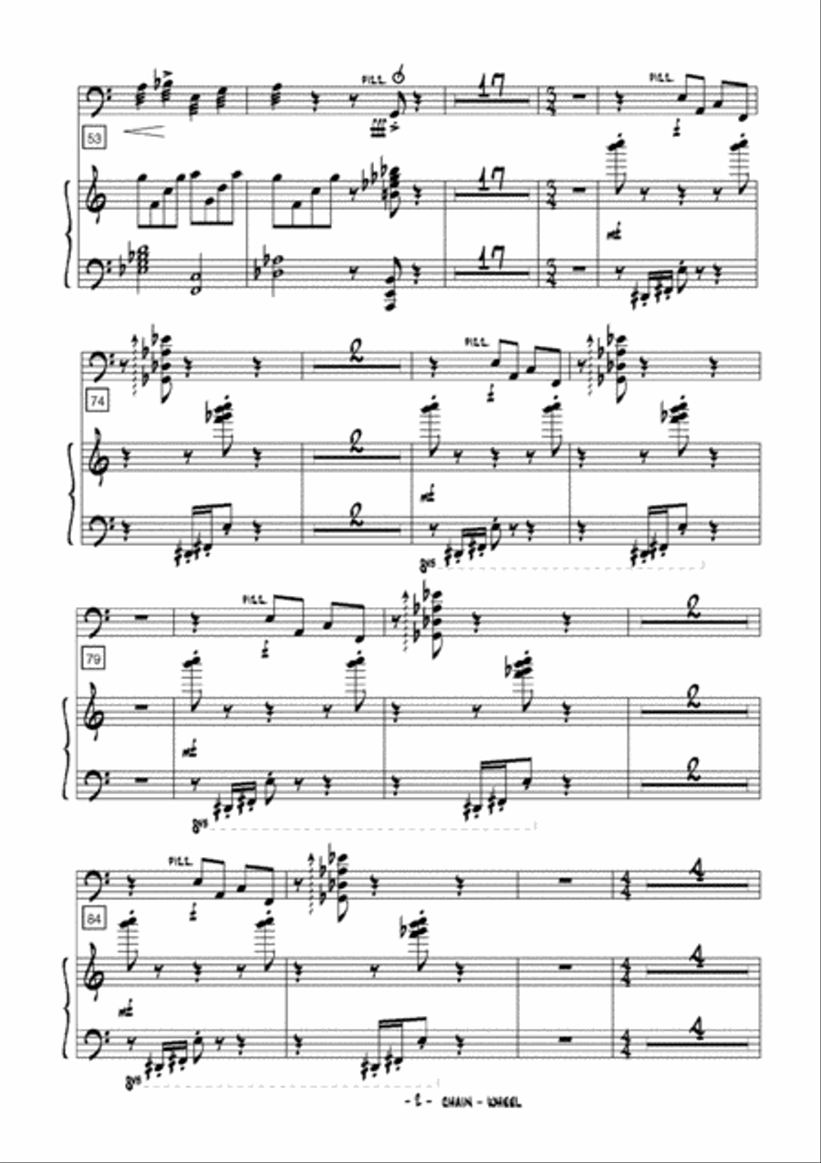 Chain-wheel Piano scores gallery preview page 3