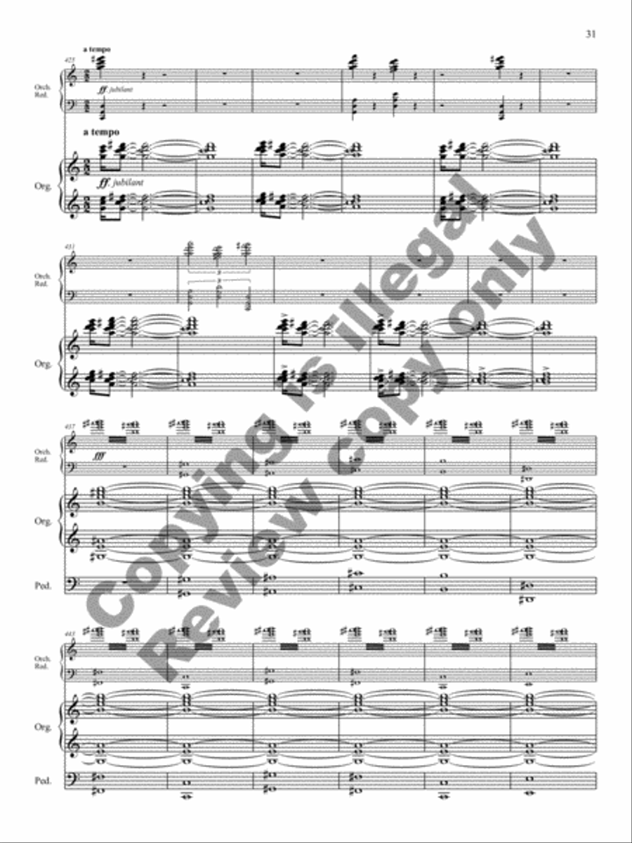 Triptych for Organ and Large Orchestra Orchestra scores gallery preview page 9