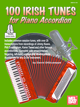 Book cover for 100 Irish Tunes for Piano Accordion