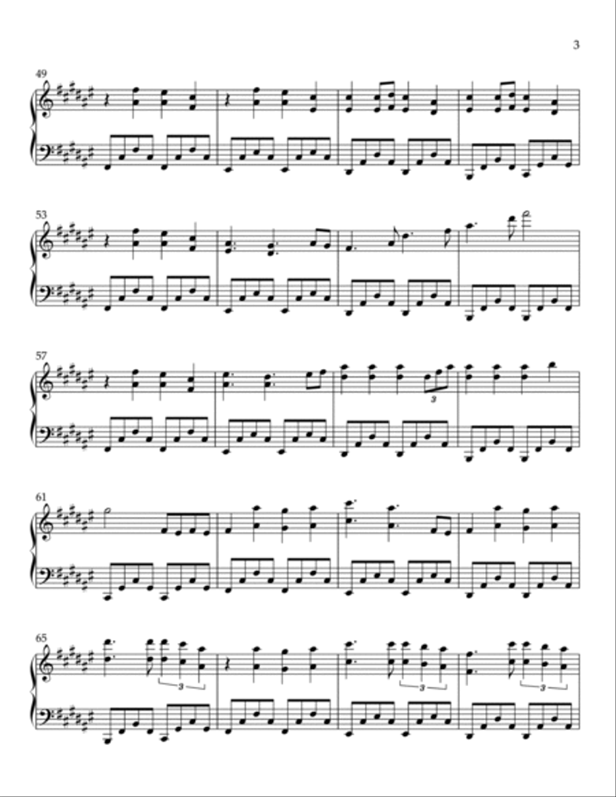 Lost in a Memory Piano Solo scores gallery preview page 3