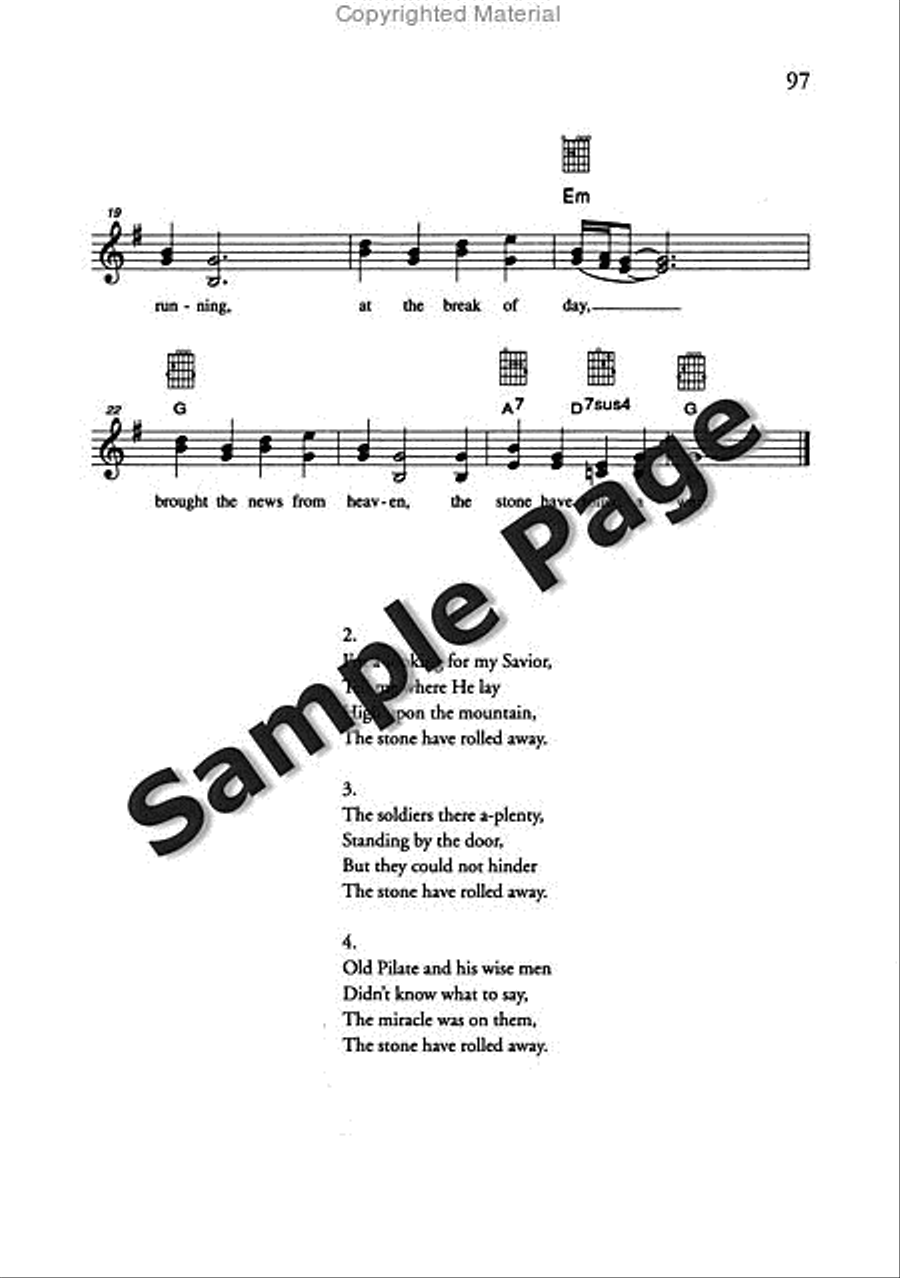 Best of Spirituals & Gospels Acoustic Guitar scores gallery preview page 98