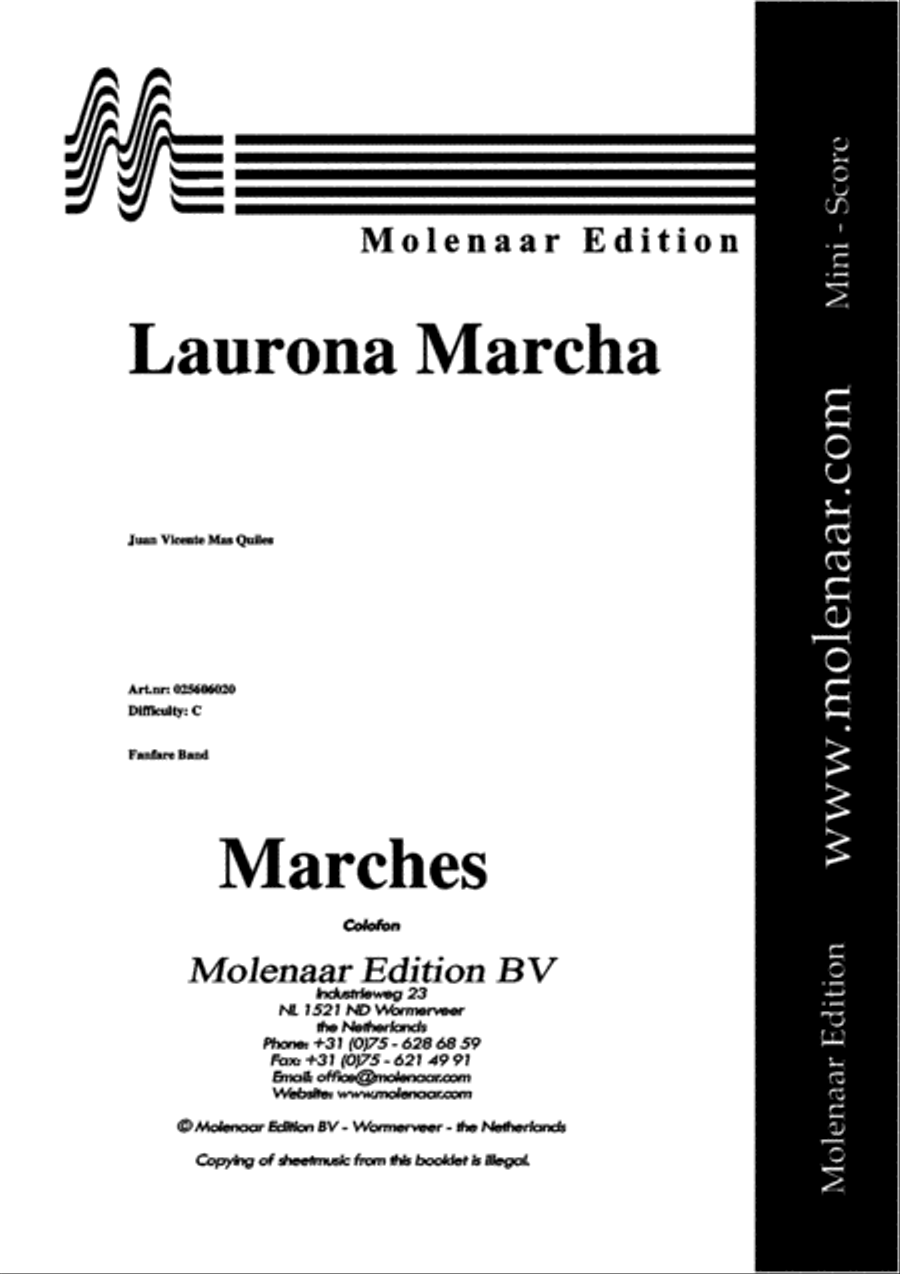Laurona Marcha Fanfare Band scores gallery preview page 2