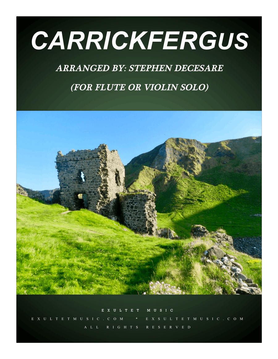 Carrickfergus (for Flute or Violin solo and Piano) Carrickfergus (for Flute or Violin solo and Piano) Flute scores gallery preview page 1