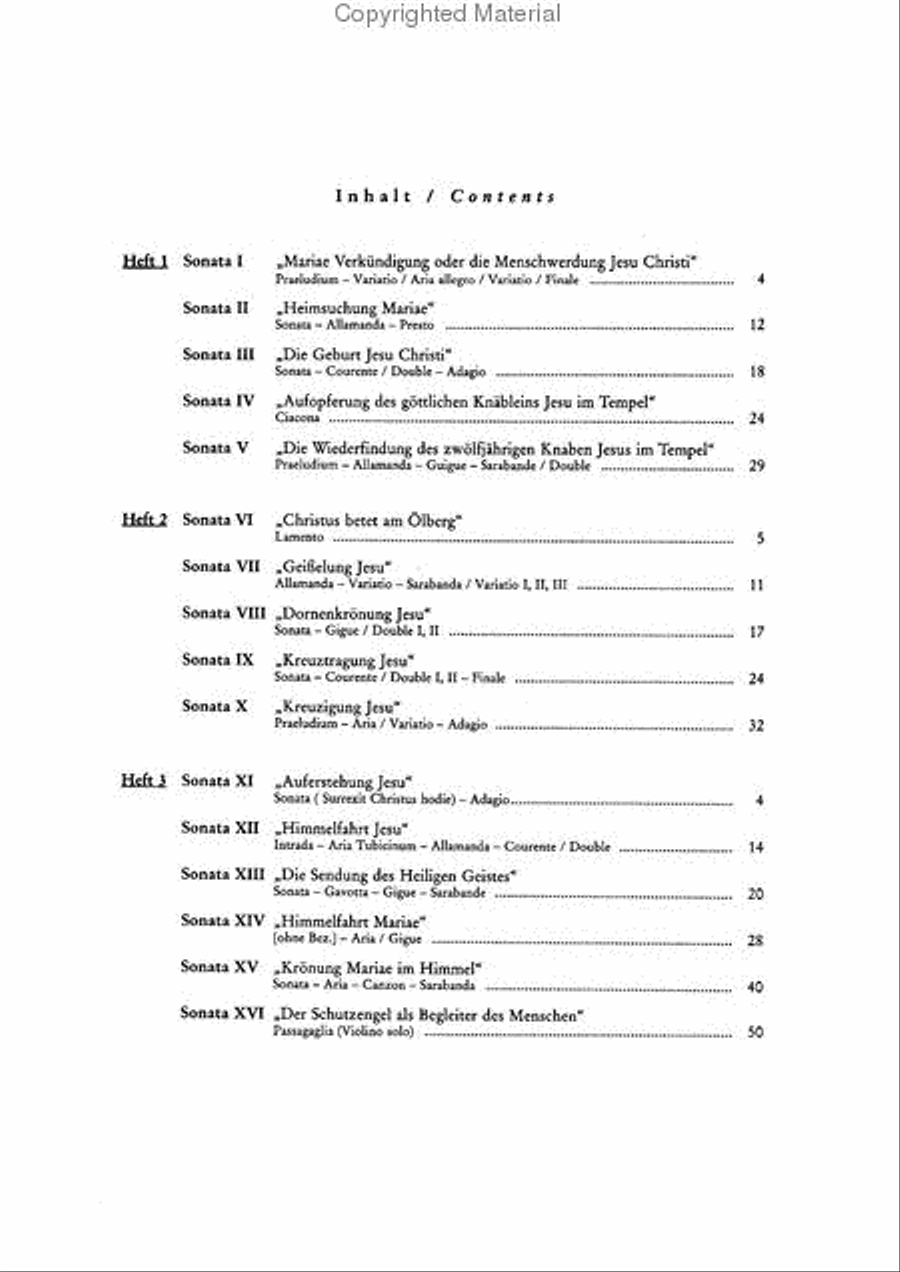 Mysteriensonaten III Violin Solo scores gallery preview page 2