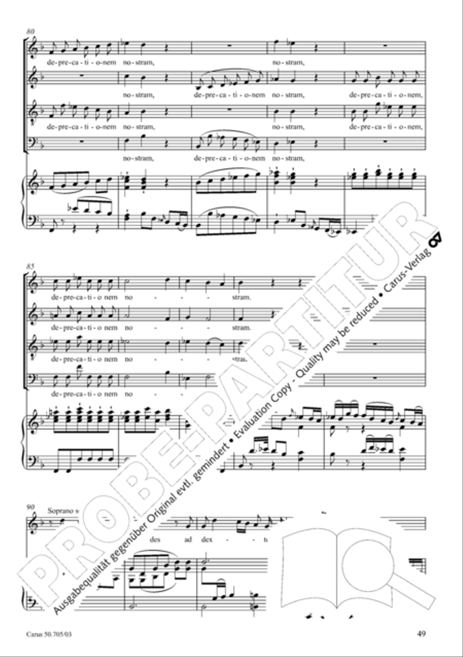 Missa in g. Hasse-Werkausgabe IV/3 4-Part scores gallery preview page 58