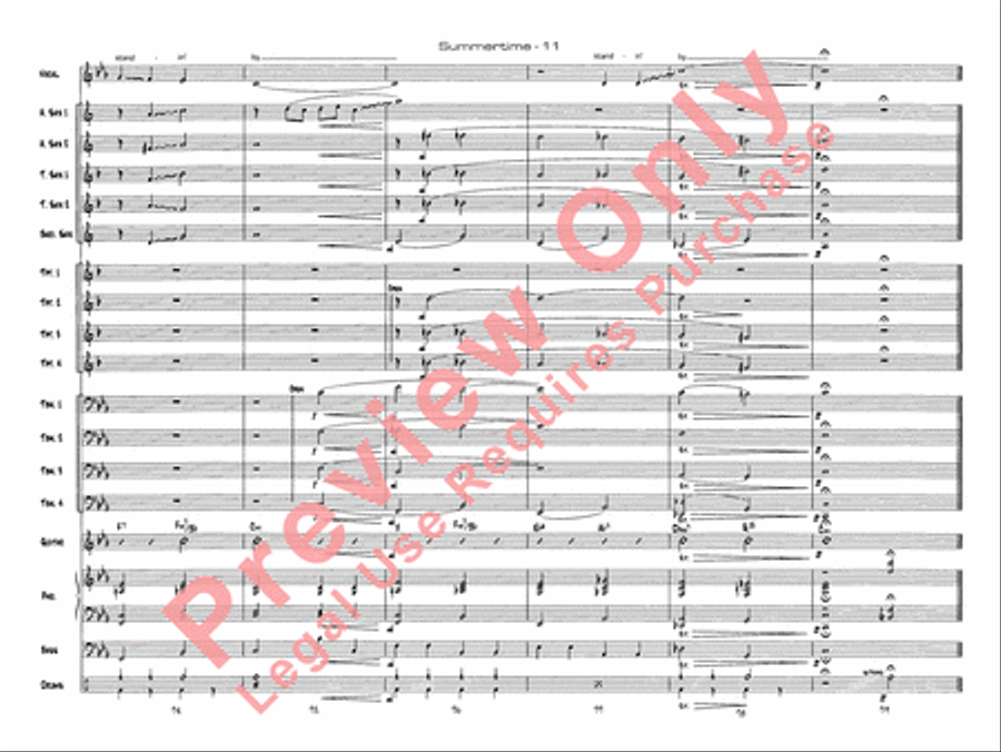 Summertime Summertime Jazz Ensemble scores gallery preview page 14