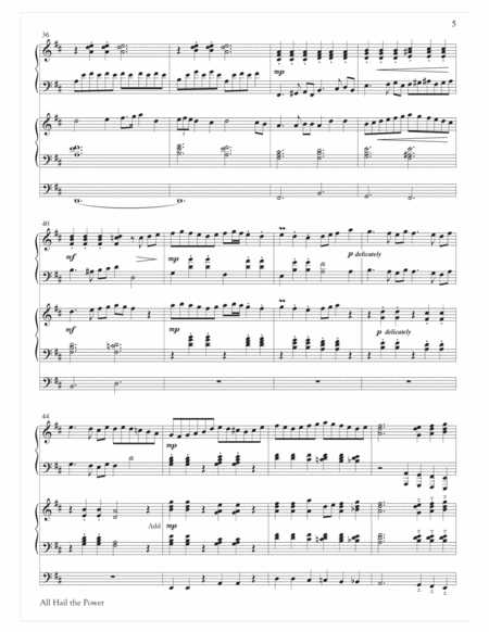 Festive Hymn Settings for Piano and Organ- PDF Score-Digital Download