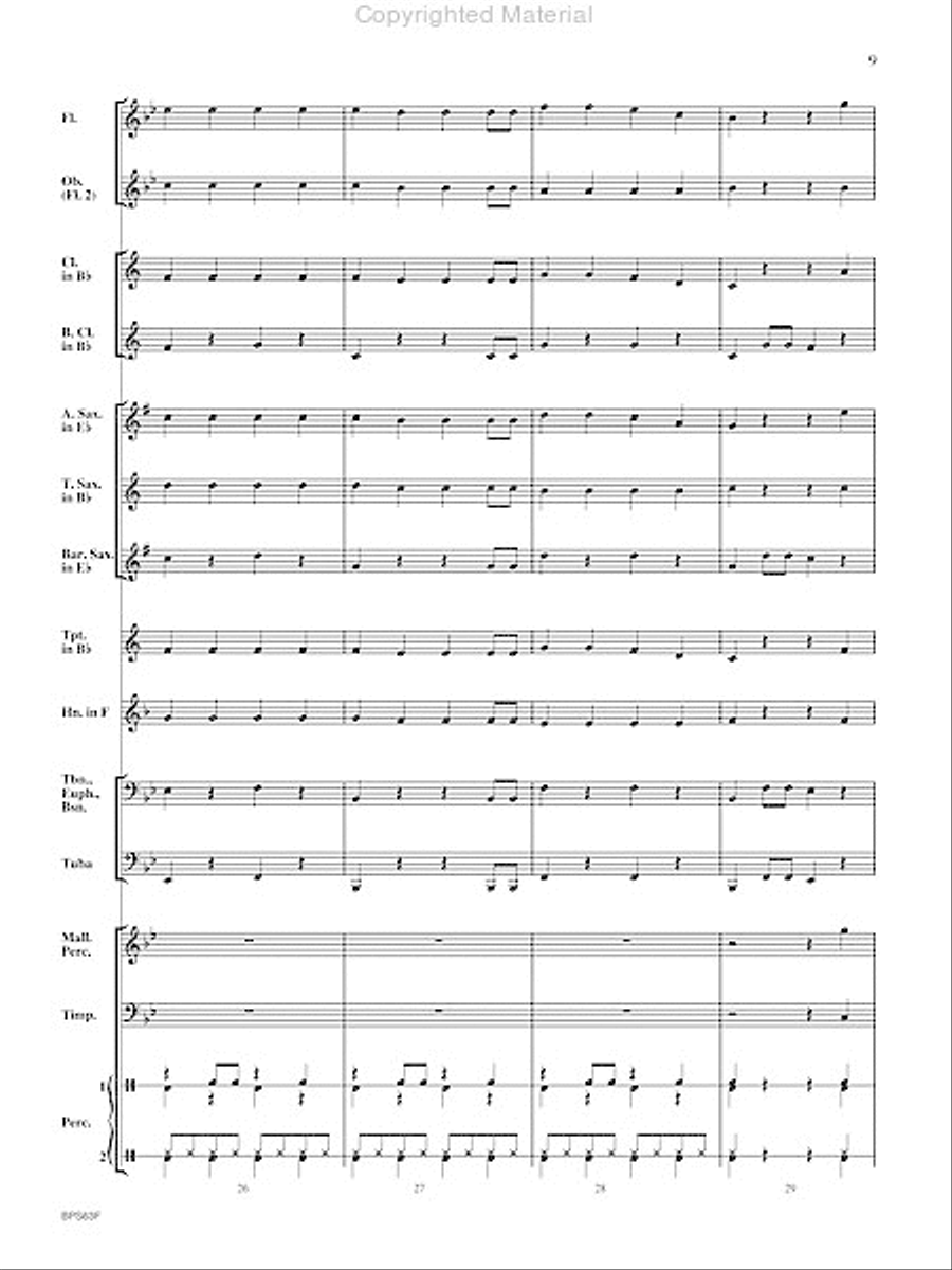 Rockin' Jingle Bells Concert Band scores gallery preview page 10