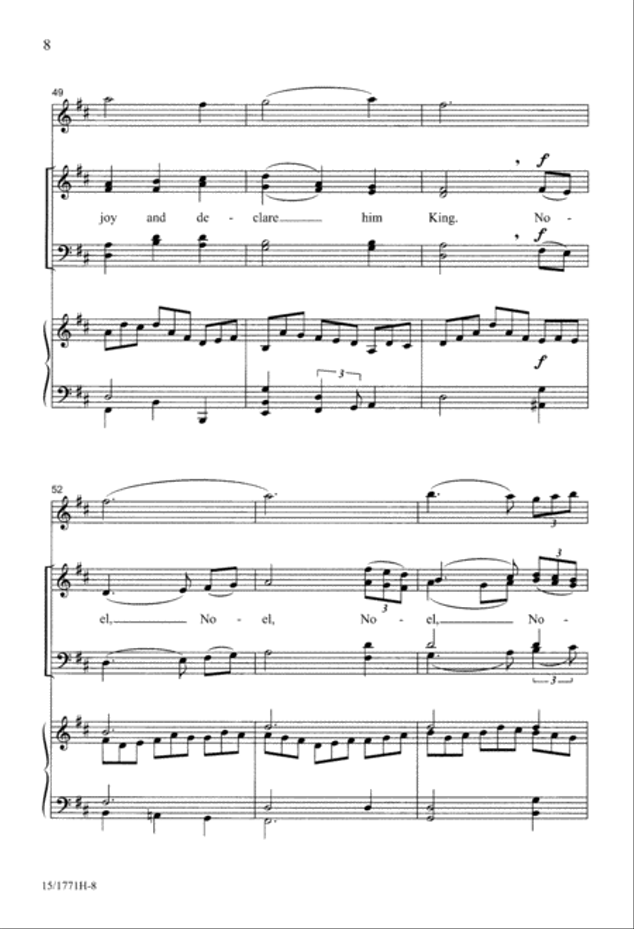 A Joyful Noel 4-Part scores gallery preview page 8