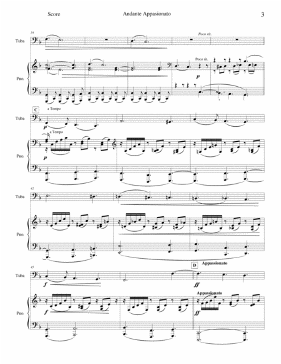 Andante Appasionato Piano scores gallery preview page 3