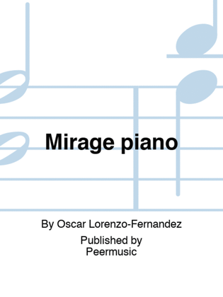 Book cover for Mirage piano