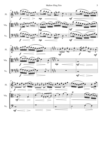 Mallow Fling Trio for flute, viola and cello image number null