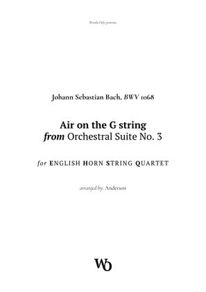 Air on the G String by Bach for English Horn and Strings