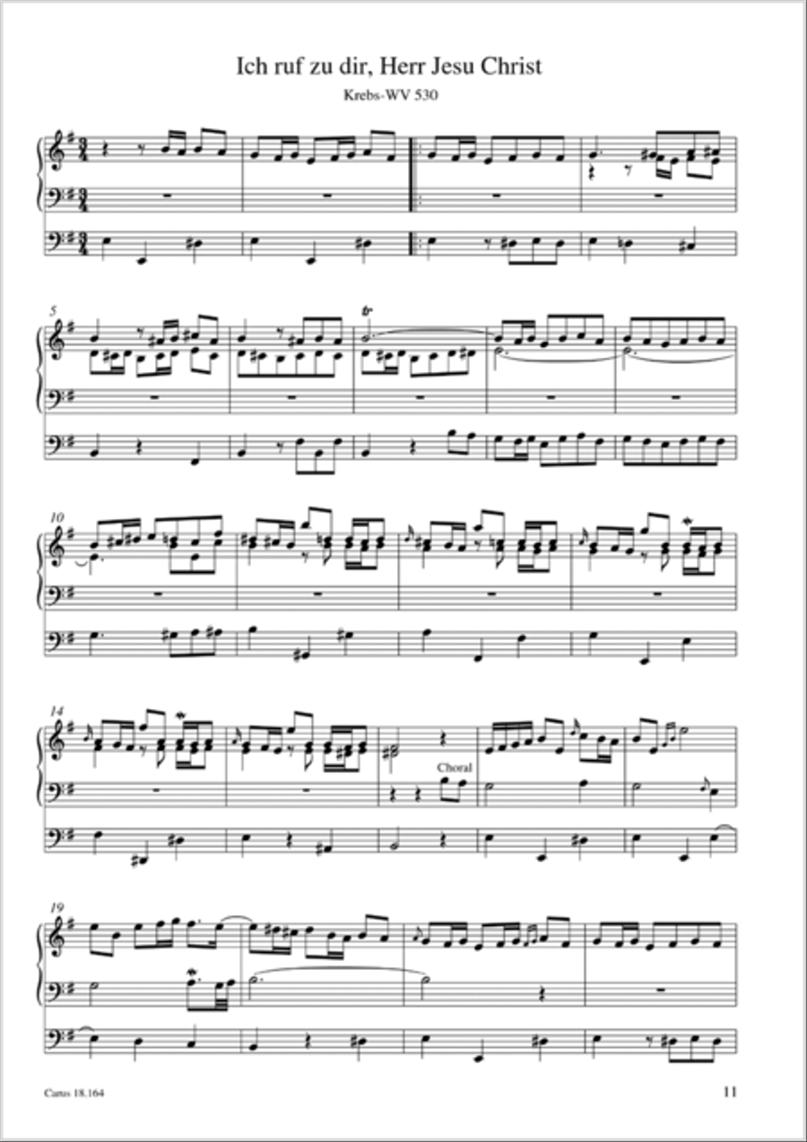Krebs: Four Chorale Preludes Organ Solo scores gallery preview page 22