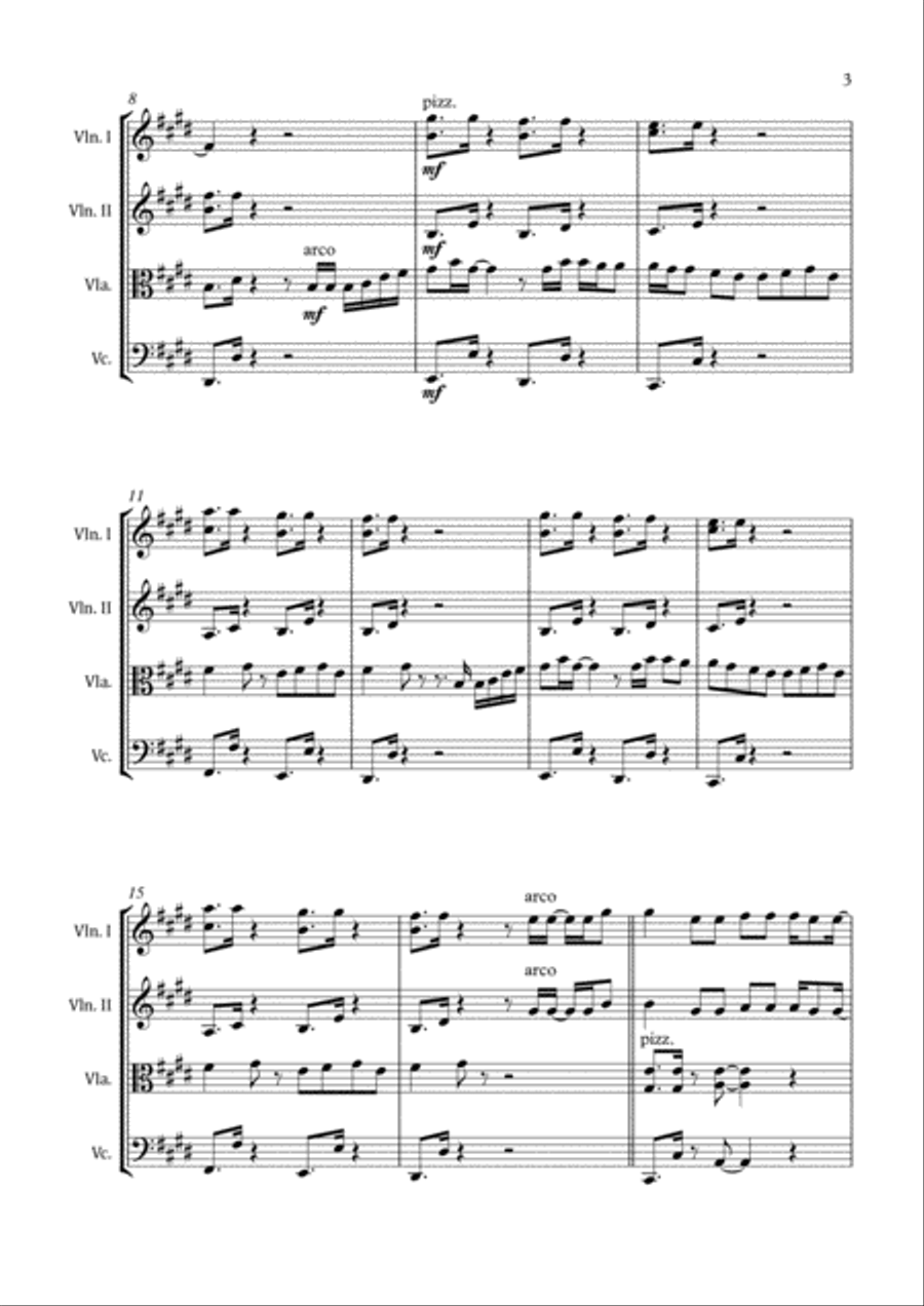 Love Yourself String Quartet scores gallery preview page 5
