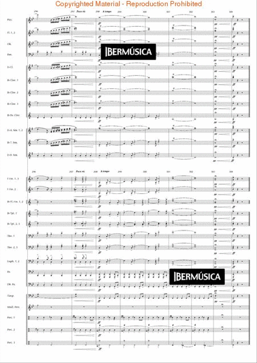 El Quijote Concert Band scores gallery preview page 36