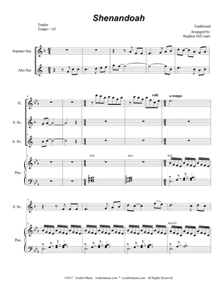 Shenandoah (Duet for Soprano and Alto Saxophone)
