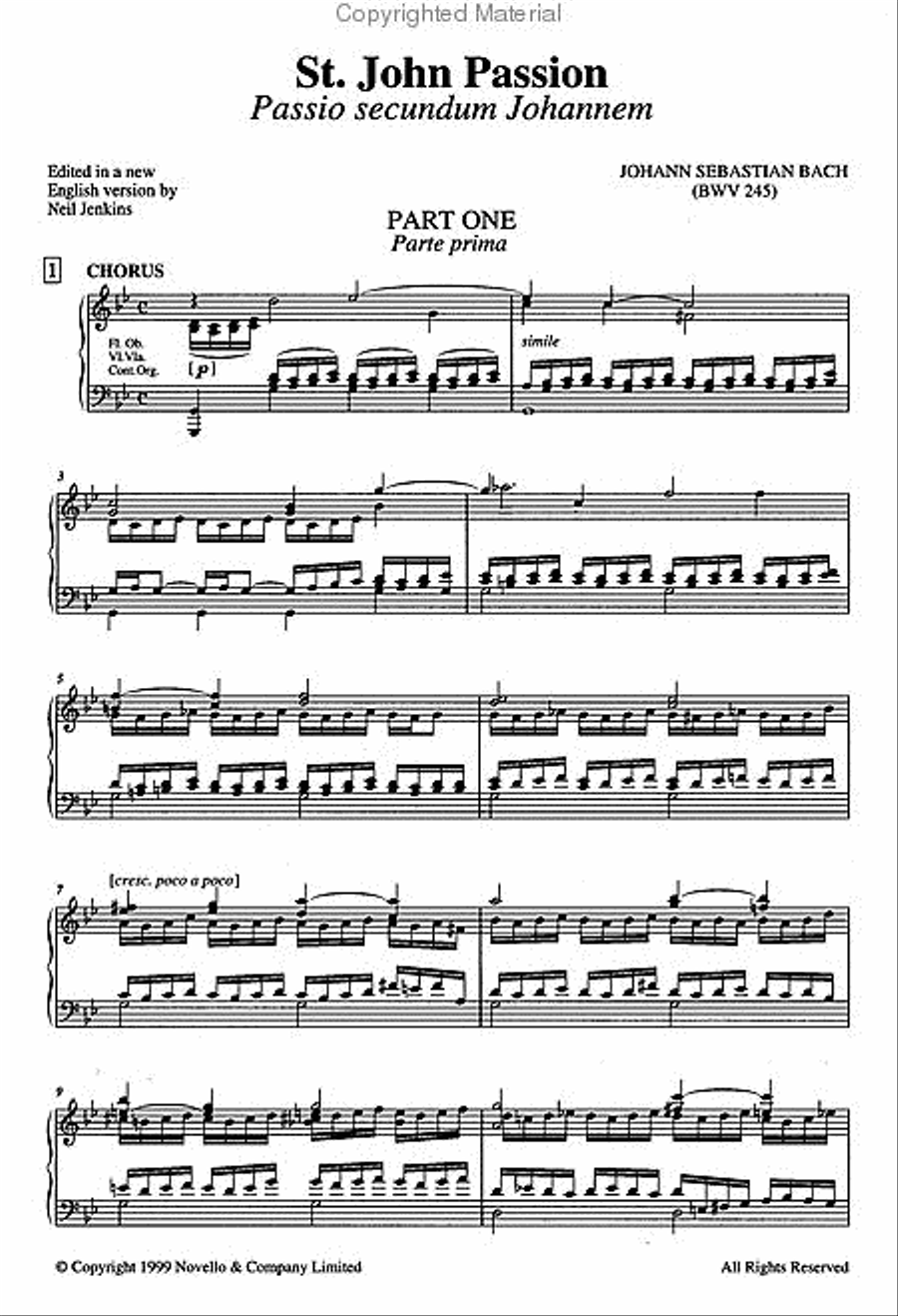St. John Passion 4-Part scores gallery preview page 2