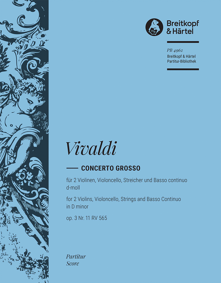 Concerto grosso in D minor Op. 3/11 RV 565 Score scores gallery preview page 1