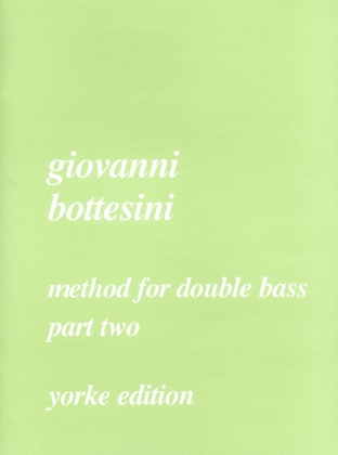 Book cover for Method for Double Bass Part 2