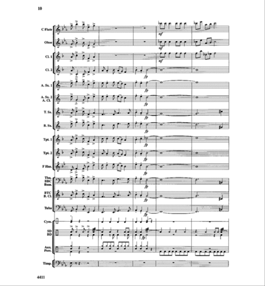 Up On the Housetop Concert Band scores gallery preview page 11