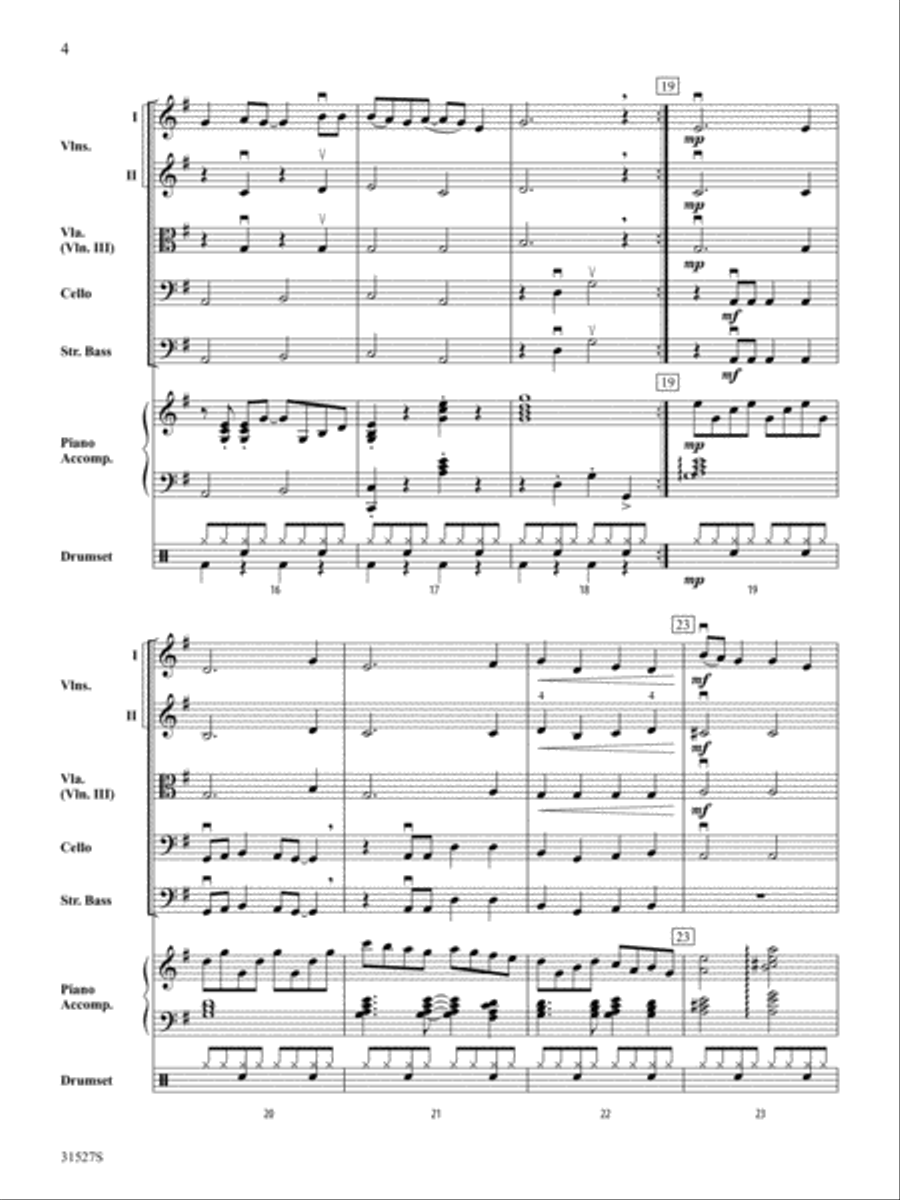 (What A) Wonderful World: Score String Orchestra scores gallery preview page 4