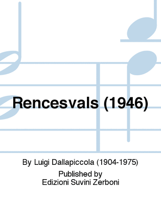Book cover for Rencesvals (1946)