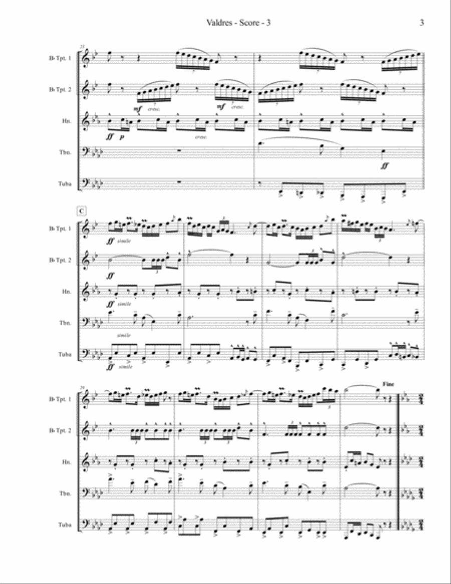 Valdres Brass Ensemble scores gallery preview page 3