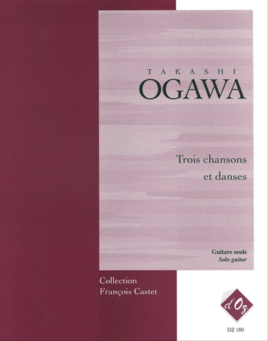 Trois chansons et danses Classical Guitar scores gallery preview page 1