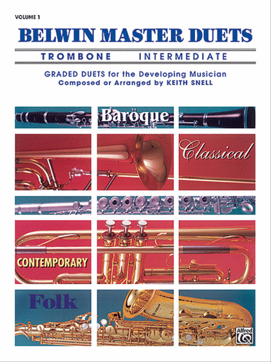 Belwin Master Duets (Trombone), Volume 1 Trombone Duet scores gallery preview page 1