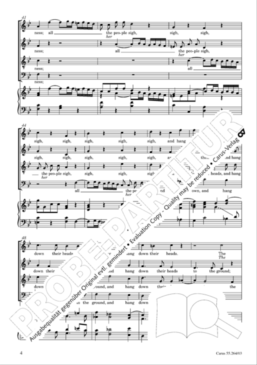 Israel in Egypt - Part I 4-Part scores gallery preview page 9