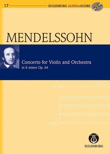Mendelssohn: Violin Concerto E Minor Op64 Study Score/cd