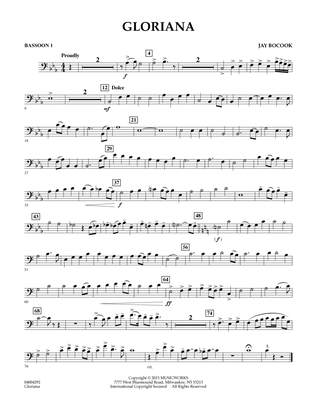 Gloriana - Bassoon 1