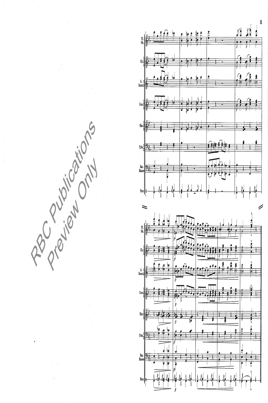 Dixieland Rag Concert Band scores gallery preview page 3