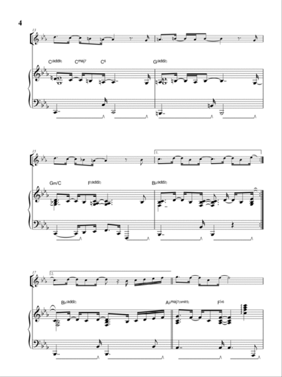 Overjoyed Flute Solo scores gallery preview page 5