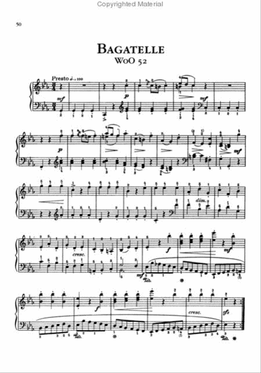 Complete Bagatelles for Piano Piano Solo scores gallery preview page 4
