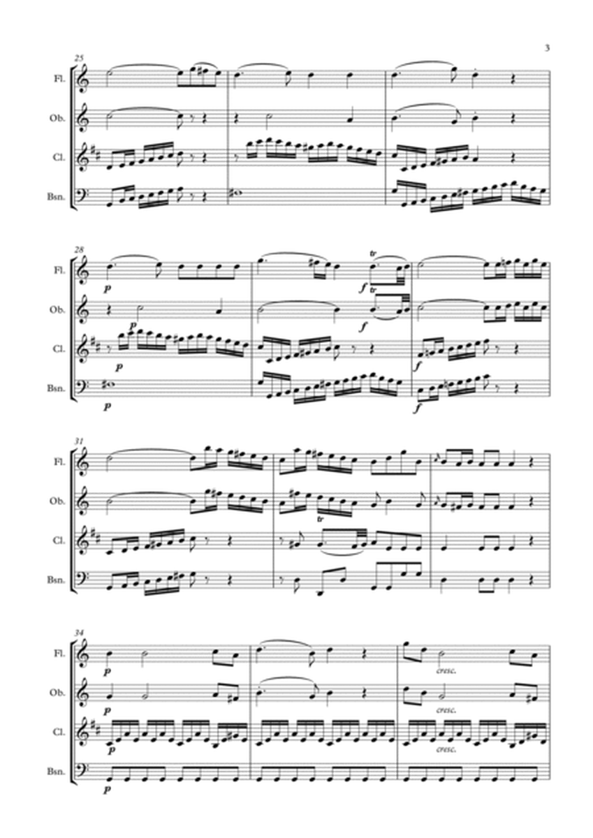 J. C. Bach Quartet in C arranged for Wind Quartet image number null