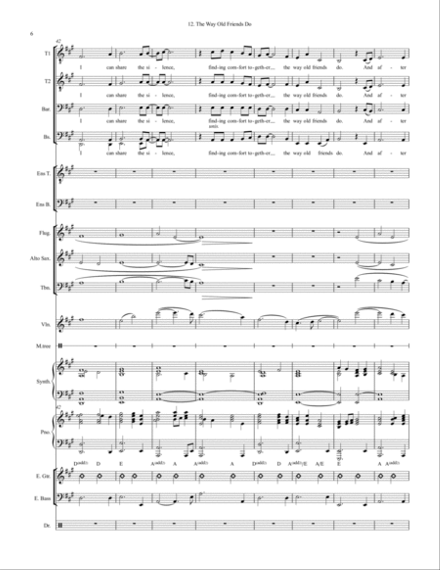 The Way Old Friends Do Large Ensemble scores gallery preview page 6