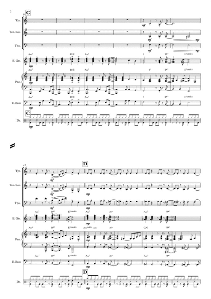 Livin' On A Prayer Large Ensemble scores gallery preview page 3