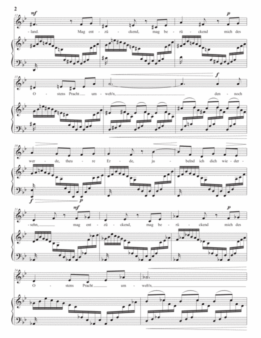 RAFF: Unter den Palmen, Op. 211 no. 5 (transposed to B-flat major)