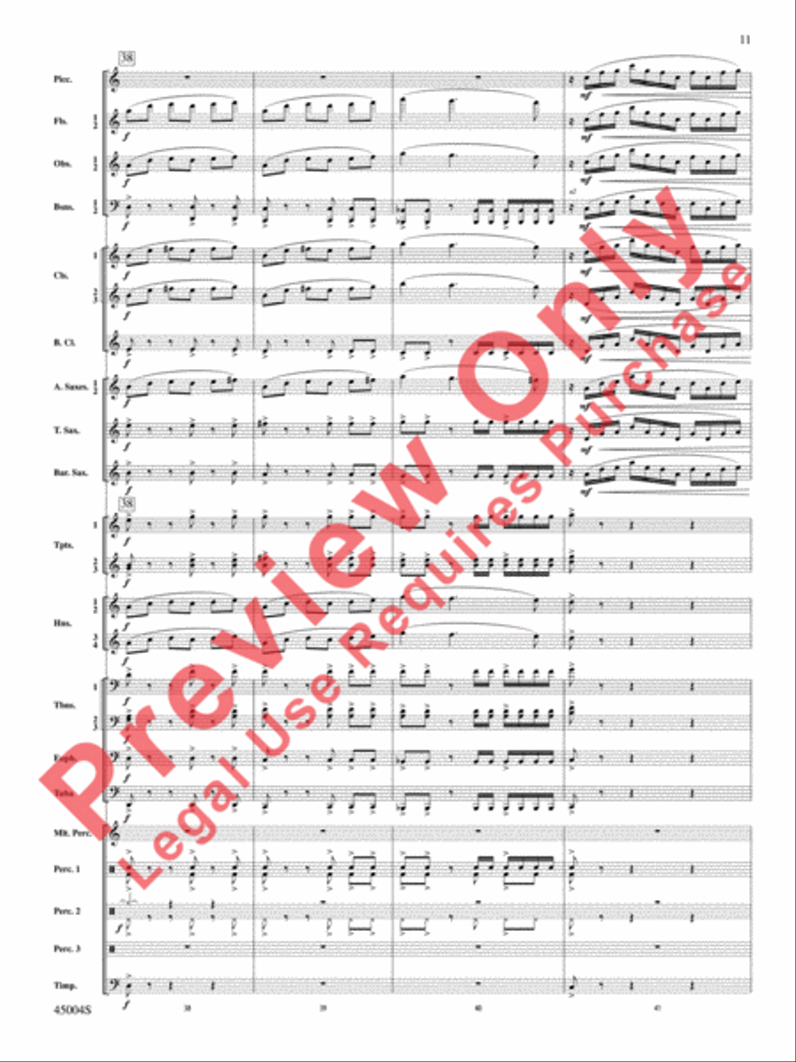 Red Rock Mountain Concert Band scores gallery preview page 12
