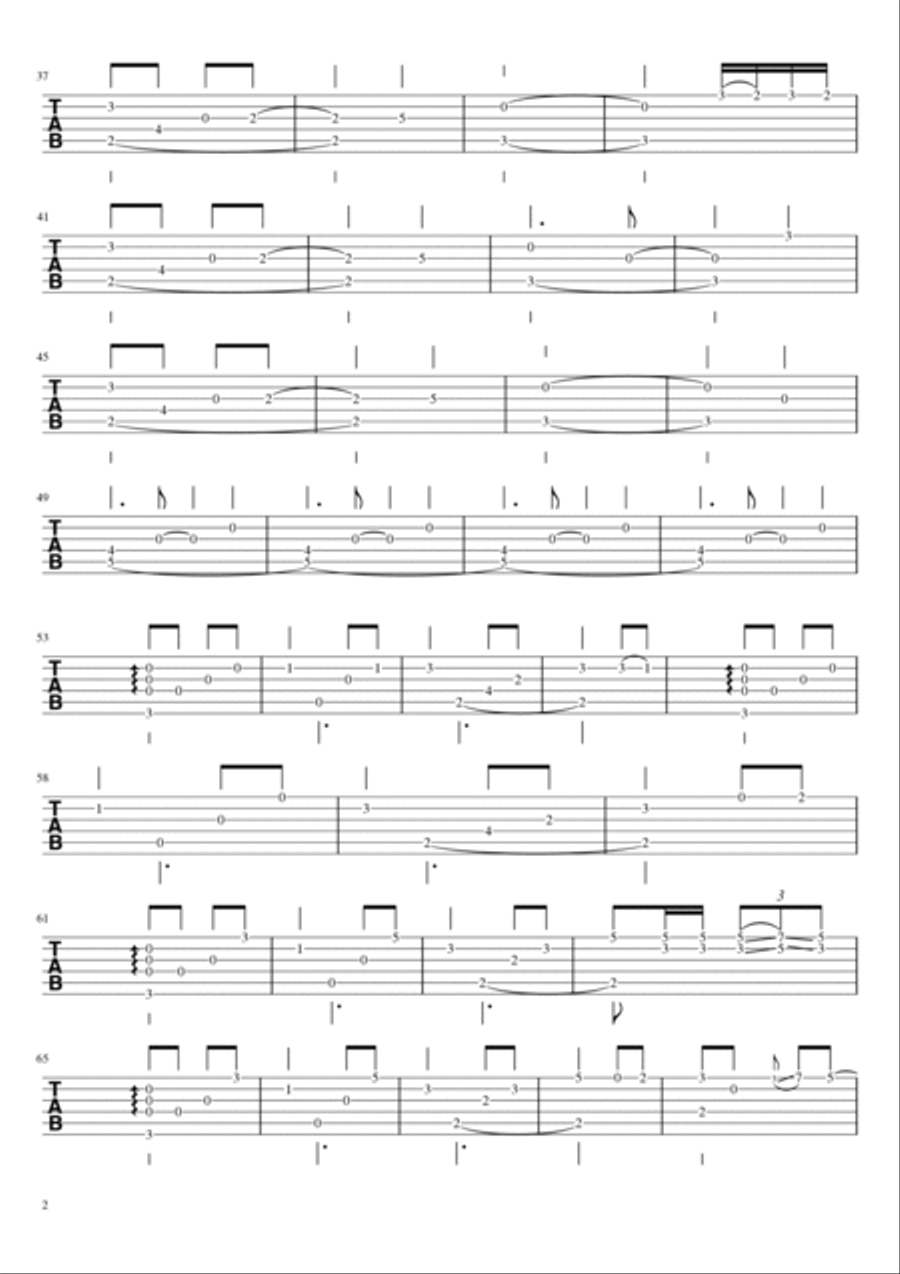 Good Luck! (TAB) Acoustic Guitar scores gallery preview page 2