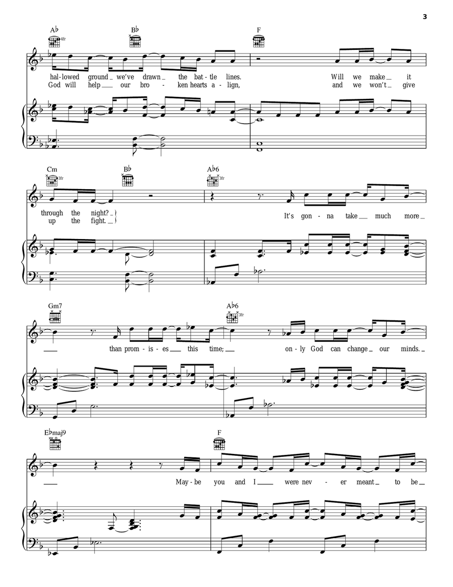 Broken Together Acoustic Guitar scores gallery preview page 3