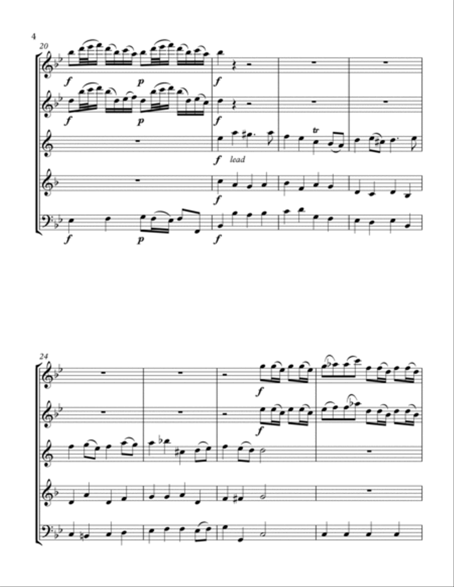 Sheep May Safely Graze for Woodwind Quintet Woodwind Quintet scores gallery preview page 4
