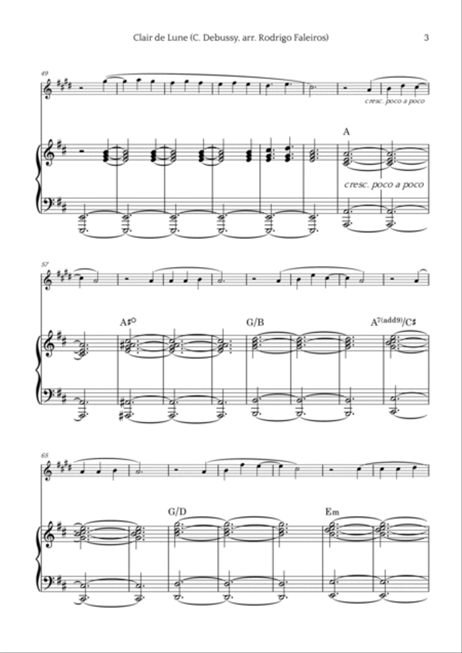 Clair de Lune Chamber Music scores gallery preview page 3